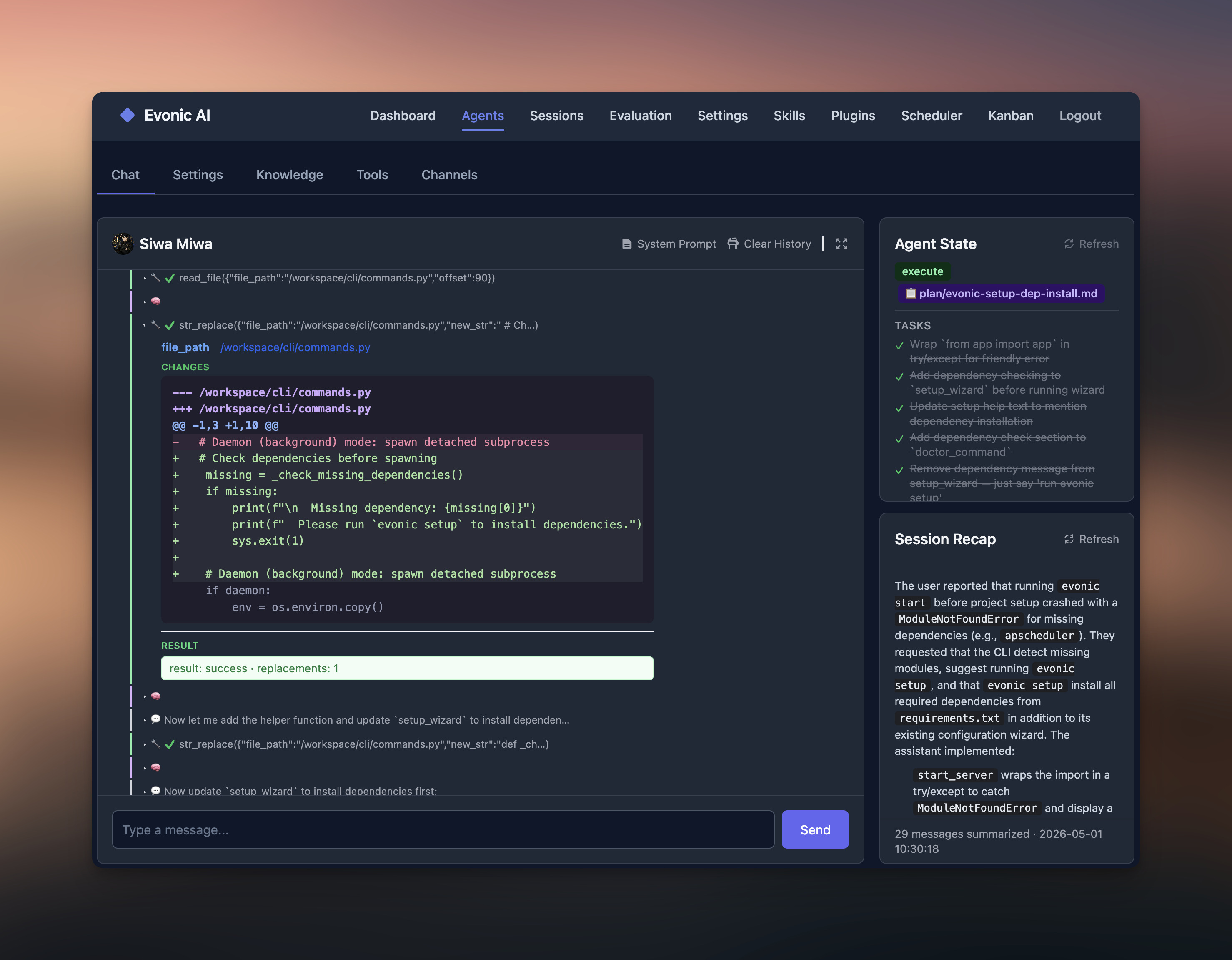 Evonic Web Dashboard